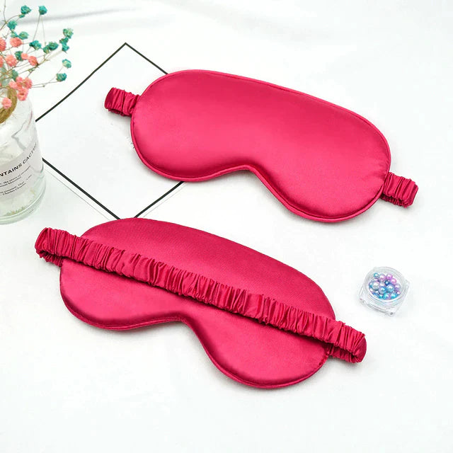 silk sleep mask (red)