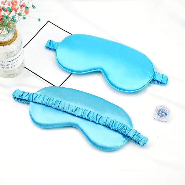 silk sleep mask (sky blue)