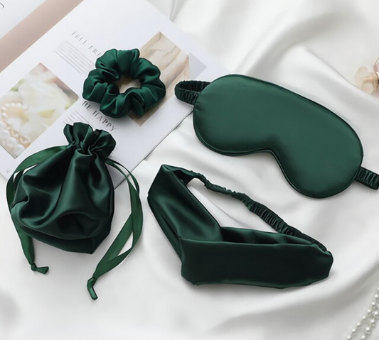 silk sleep set (dark green)