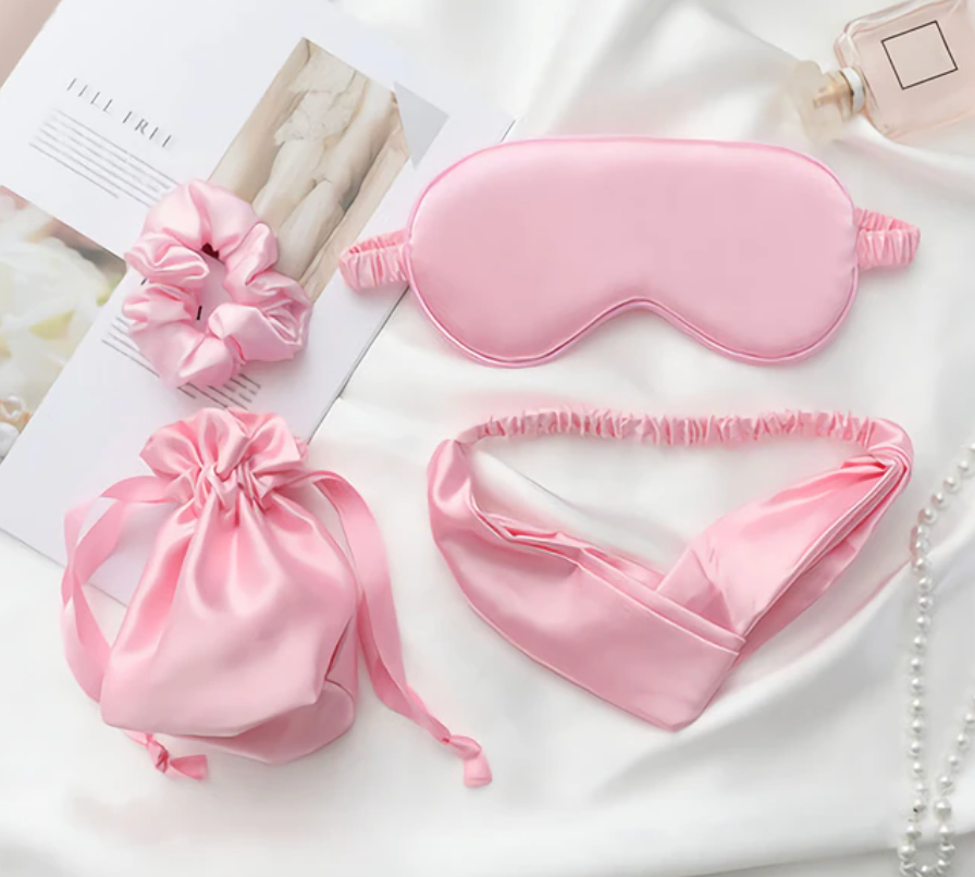 silk sleep set (pink)